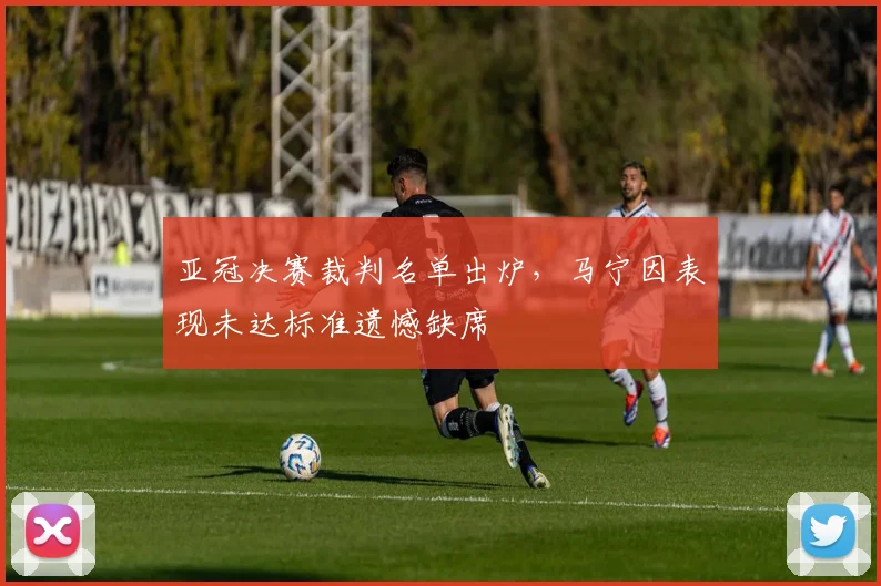 亚冠决赛裁判名单出炉，马宁因表现未达标准遗憾缺席
