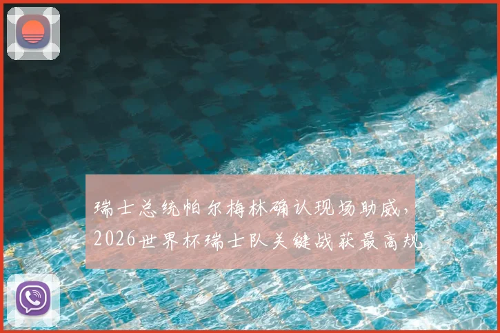 瑞士总统帕尔梅林确认现场助威，2026世界杯瑞士队关键战获最高规格支持